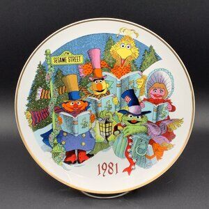 Sesame Street Muppets Collectible Plate 1981 Limited Edition Gorham Fine China